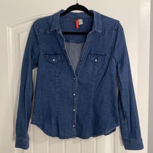 H&M dark denim jacket size 12